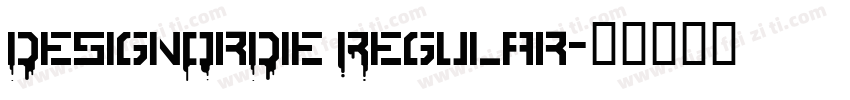 DesignOrDie Regular字体转换